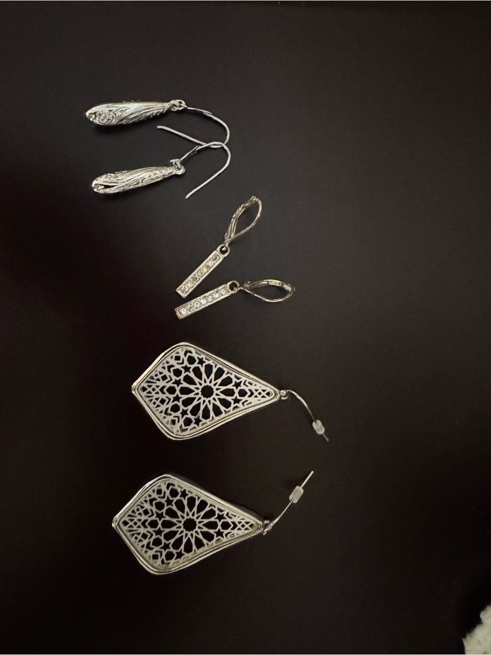Periwinkle by Barlow Silver Drop Earrings
